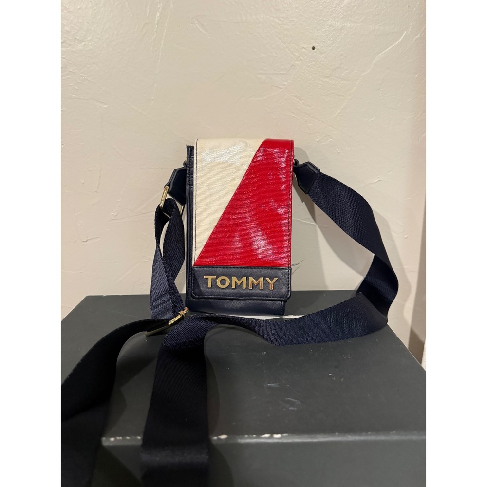 Tommy Hilfiger Crossbody Phone Bag Womens OS Navy Red White Good Colorblock Logo